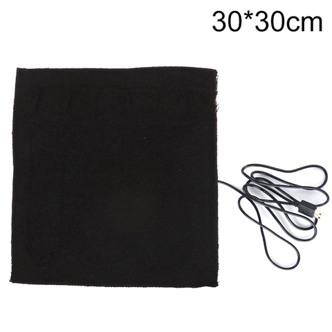 1 pièces grand 30X30cm USB chaud en Fiber de carbone coussins chauffants ► Photo 1/4