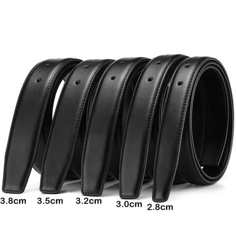 2.8cm 3.0cm 3.5cm 3.8cm ceinture pas de boucle pour boucle automatique haute qualité PU cuir ceintures sangle sans boucle pour hommes femmes ► Photo 1/6