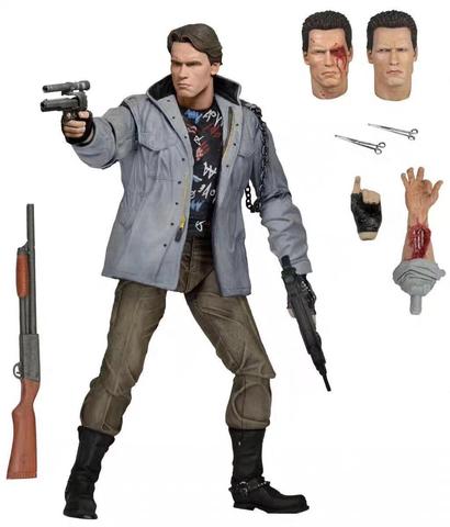 18CM la figurine de terminateur Version de dommages de guerre Arnold Schwarzenegger jour du jugement T-800 figurine d'action modèle à collectionner jouets cadeau ► Photo 1/6