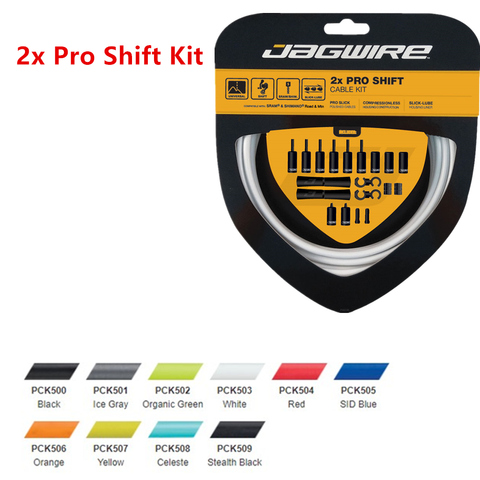 JAGWIRE RACER ROAD 2x Pro Kit de changement de vitesse route Pro kit de câbles complet décalages et freins ensembles de câbles 10 couleurs RD-R9100 RD-R8000 ► Photo 1/1