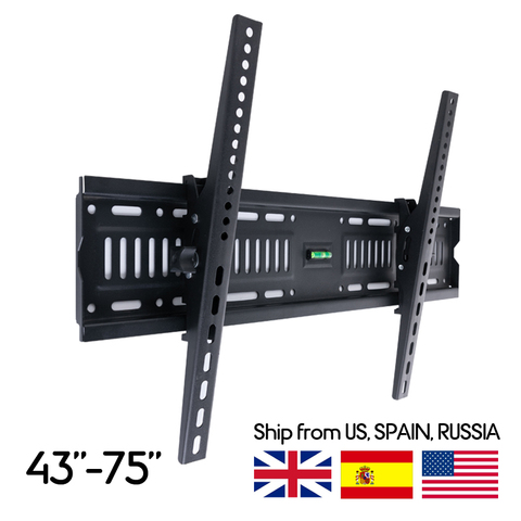 BESHI LED LCD TV Support de montage mural inclinable réglable renforcer Support TV pour 43 ''-75'' charge jusqu'à 70kg VESA 600*400 ► Photo 1/6