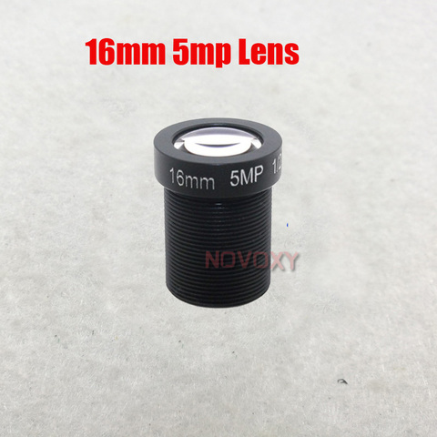 16mm 5MP IP caméra objectif F2.0 HD 1/2.5 pouces CCTV lentille M12 Interface monture pour CCTV analogique/IP caméra ► Photo 1/6