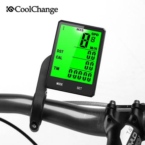 CoolChange Sans Fil Ordinateur De Vélo Compteur De Vitesse Odomètre Imperméable Vélo Vélo Ordinateur De Vélo Mesurables température Chronomètre ► Photo 1/1