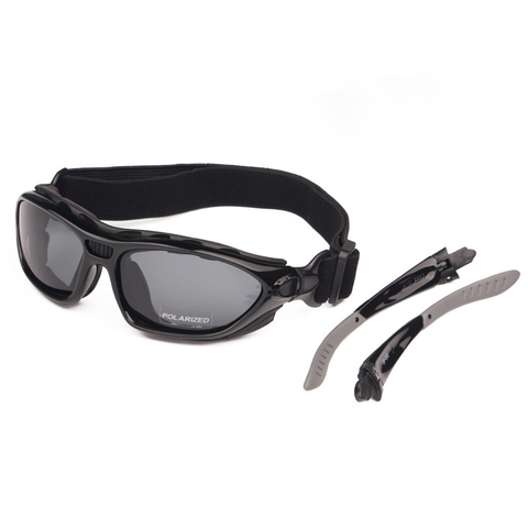 Lunettes de sport de plein air Google pour moto, monture polarisée, Protection UV modifiable, coupe-vent ► Photo 1/6