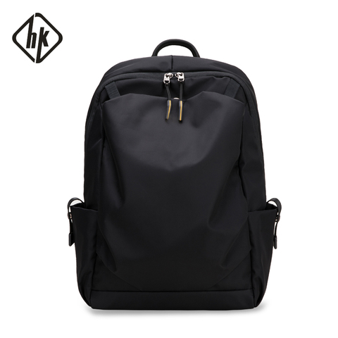 Hk – sac à dos noir pour hommes pour ordinateur portable 15.6 pouces, sac de voyage étanche, sac à dos d'école pour adolescent, Business Mochila ► Photo 1/6