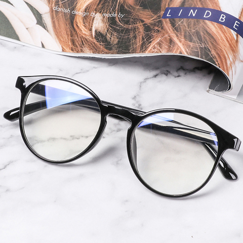 Lunettes de lumière bleue cadre PC & lentille en résine Anti lumière bleue bloquant les lunettes de soleil de rayonnement unisexe tendance lentilles claires lunettes d'ordinateur ► Photo 1/6