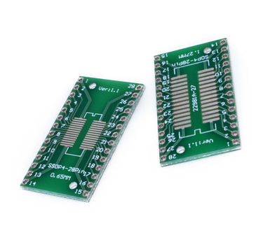 5 pièces SSOP28 SOP28 TSSOP28 à DIP28 Adaptateur Convertisseur CARTE PCB 0.65/1.27mm ► Photo 1/1