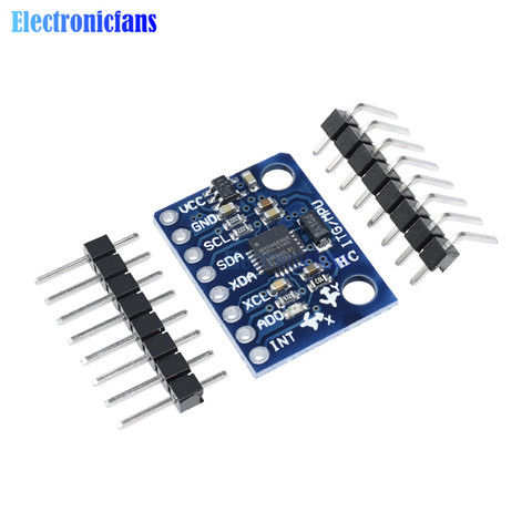 1 kit de capteurs de Gyroscope analogique 3 axes I2C GY-521 MPU-6050 MPU6050 + Module d'accélérateur 3 axes pour Arduino avec broches 3-5V DC ► Photo 1/6