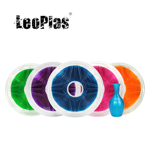 LeoPlas 1kg 1.75mm Flexible souple translucide Transparent en caoutchouc Transparent Filament pour imprimante 3D consommables fournitures d'impression ► Photo 1/6