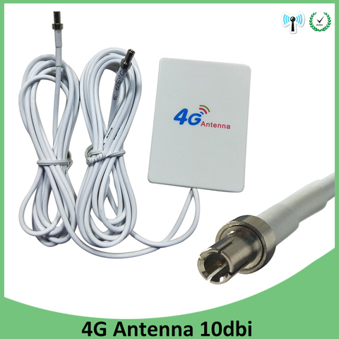 4g routeur antenne LTE panneau TS9 SMA CRC9 connecteur 3G 4G routeur Anetnna avec câble 2m 3G 4G LTE routeur Modem antenne ► Photo 1/6