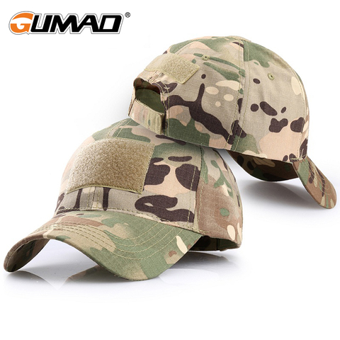 Camouflage Multicam Multicam, casquette réglable en maille et casquette ajustable pour l'extérieur, chapeau tactique militaire Airsoft, pêche, chasse, randonnée, basket-ball, Snapback ► Photo 1/6