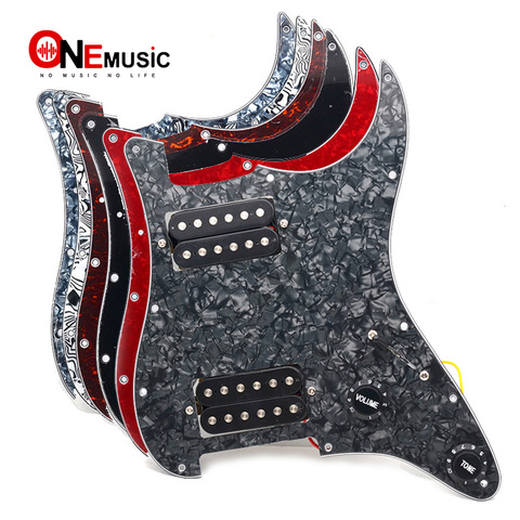 HH – ensemble de plaque à gratter pour guitare électrique multicolore, Pickguard et deux Humbucker noirs ► Photo 1/6