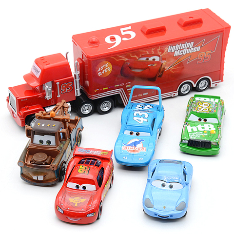 Disney Pixar Cars 3 jouets voitures, ensemble de voitures, Collection de sauvetage, modèle 1:55 moulé, voiture jouet pour enfants, Mcqueen Mack oncle camion, Collection cadeau ► Photo 1/6