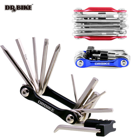 DRBIKE kit d'outils multifonctions pour la réparation de pneus, avec tournevis, extracteur de rivets à chaîne, pour vtt et vélo de route ► Photo 1/6