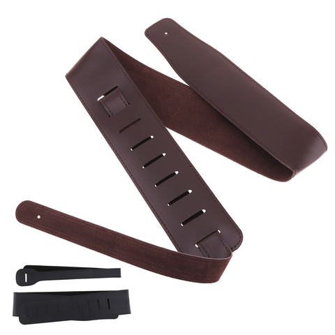 Réglable guitare sangle ceinture 110-130cm longueur PU cuir acoustique Folk électrique basse guitare ceinture Instruments de musique accessoires ► Photo 1/6