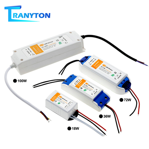 18W 36W 72W 100W alimentation LED alimentation DC12V pilote haute qualité transformateurs d'éclairage pour LED bande lumières 12V adaptateur d'alimentation ► Photo 1/6