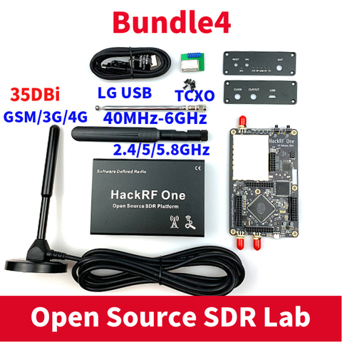 Kit de carte de développement de carte mère de 1MHz à 6GHz défini par logiciel HackRF One SDR ► Photo 1/6