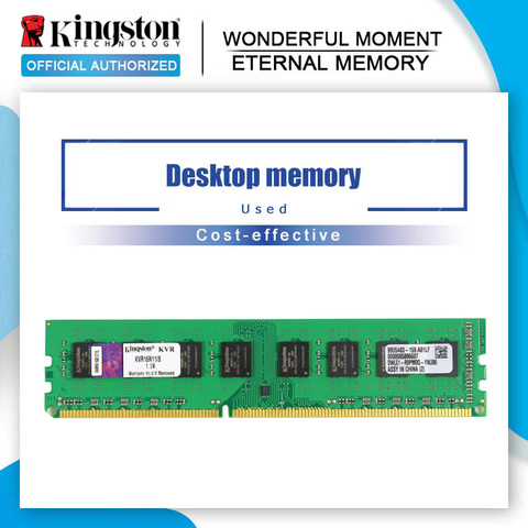 Kingston – mémoire de serveur d'ordinateur de bureau, Module de mémoire vive, 1 go 2 go PC2 DDR2 4 go DDR3 8 go 667MHZ 800MHZ 1333MHZ 1600MHZ 8 go 1600 ► Photo 1/6