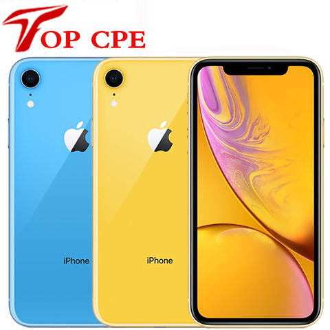 Apple – authentique Smartphone iPhone XR xr débloqué, téléphone portable, 3 go de RAM, 64 go/2942 go/128 go, 4G LTE, écran de 256 pouces, hexa-core, appareils photo de 12 et 7 mpx, batterie de 6.1 mAh ► Photo 1/6