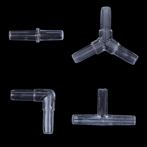 Connecteurs de tubes pour Aquarium, adaptateurs de tubes d'air transparents pour tuyau de 4CM de diamètre intérieur, 10 pièces/lot ► Photo 1/6
