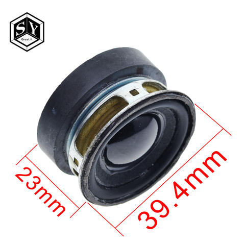 Haut-parleur acoustique 4R 3W, 1 pièces, 40MM, 36MM, chapeau magnétique externe noir, bord PU ► Photo 1/6