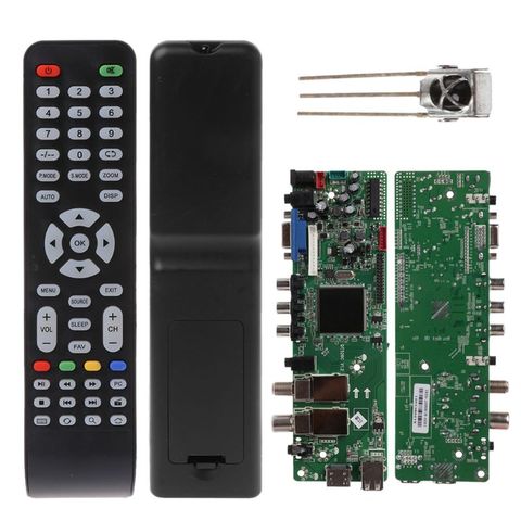 DVB-T2 DVB-C Signal numérique ATV érable pilote LCD télécommande carte lanceur universel double USB médias QT526C V1.1 T. S512.69 ► Photo 1/6