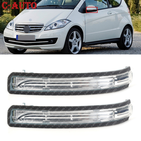 Rétroviseur de LED de voiture gauche et droite allume le clignotant de clignotant de rétroviseur latéral pour mercedes-benz W169 W245 A160 A180 A200 ► Photo 1/6