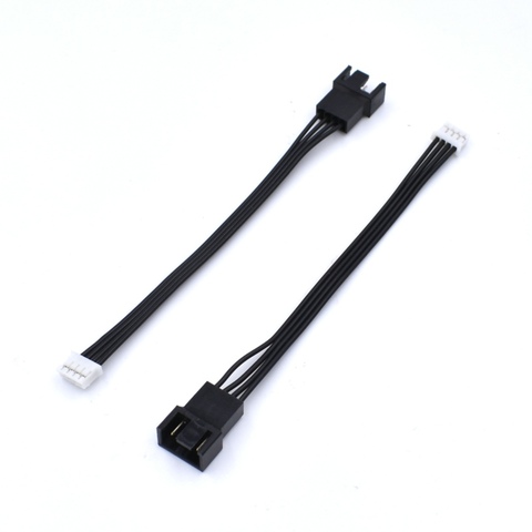 Adaptateur d'alimentation PWM mini 4pin vers micro 4pin 10cm, câble noir pour carte vidéo VGA ► Photo 1/3