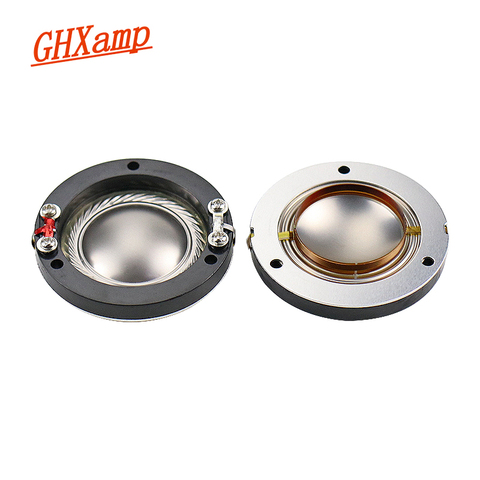 GHXAMP – Tweeter à diaphragme en titane, fils plats, 34.4MM, bobine vocale, noyau 34MM, 8ohm, haut-parleurs, accessoires de réparation, pilote, bricolage, 2 pièces ► Photo 1/6