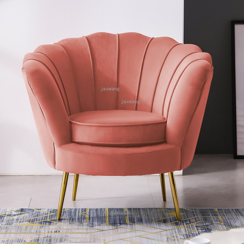 Chaises 1 canapé pour salon en flanelle nordique et moderne, chaise longue avec dossier ► Photo 1/6