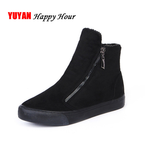 Yuyan – Bottines chaudes pour femme, chaussures d'hiver, parfait dans la neige, avec fermeture éclair, peluche douce, à la mode pour l'hiver 2022 ► Photo 1/6