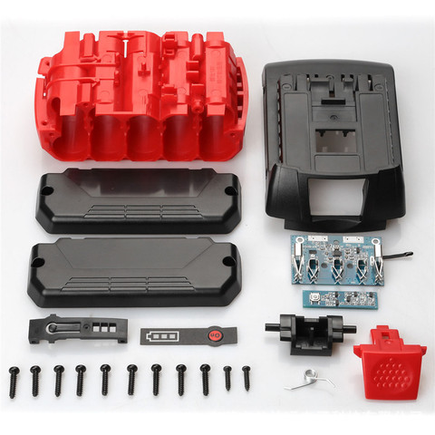 Kit de carte de Protection de Circuit imprimé d'étiquette de lumière LED de boîtier de batterie de Li-ion pour des pièces de réparation d'outil de batterie de Li-ion de Bosch 18V ► Photo 1/6