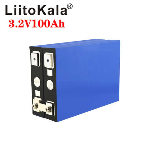 Liitokala 3.2V 100Ah batterie LiFePO4 12V 24V 3C 270A Lithium fer phospha 100000mAh moto électrique voiture moteur batteries ► Photo 1/6