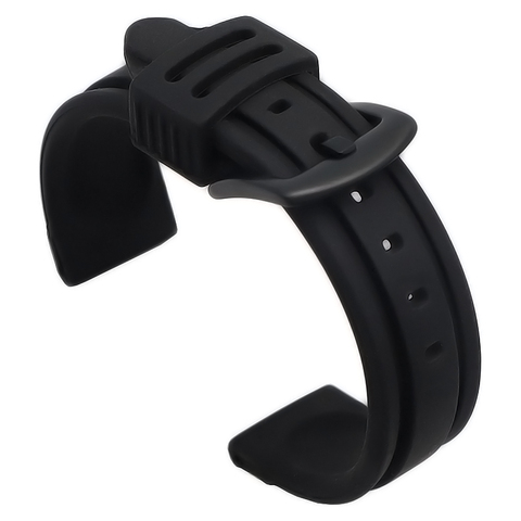 Bracelet en Silicone Bracelet de montre pour horloge de plongée en caoutchouc souple 22mm 24mm, en acier inoxydable à boucle ardillon, accessoires ► Photo 1/4