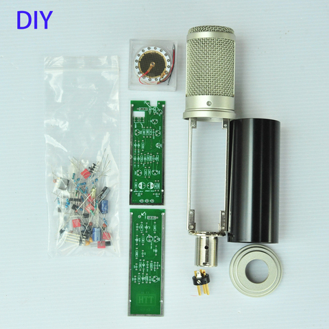 1 ensemble bricolage condensateur Mircophone Circuit imprimé accessoires ensemble avec Capsulse or 34mm ► Photo 1/6