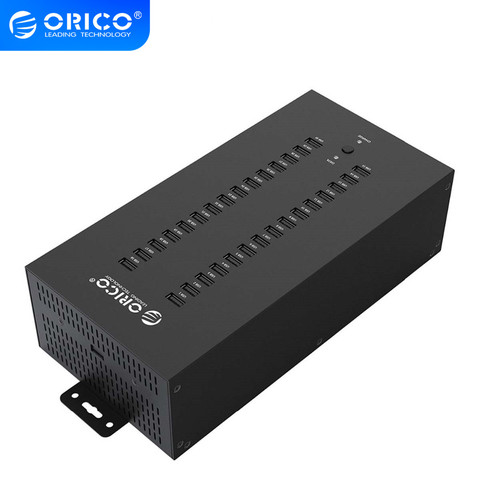 ORICO-HUB industriel USB 2.0 30 Ports, HUB industriel avec Module d'alimentation détaché 300W (IH30P) ► Photo 1/6