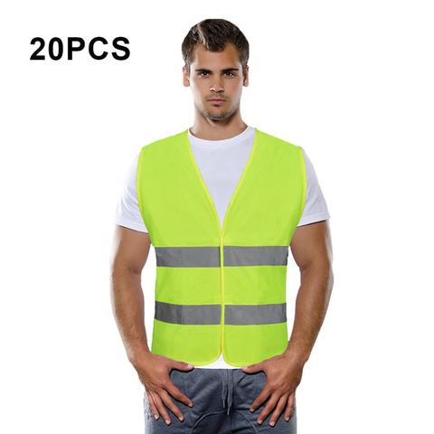 Gilet de sécurité réfléchissant pour voiture, dispositif de protection pour la circulation, pour course à pied, cyclisme, vêtements de sport ► Photo 1/6