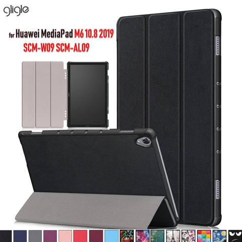 GLIGLE aimant housse en cuir pour Huawei MediaPad M6 10.8 2022 coque de tablette + Film d'écran + stylo tactile livraison gratuite ► Photo 1/6