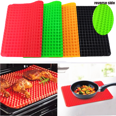 Pratique créatif pyramide Silicone tapis de cuisson antiadhésif poêle tapis de cuisson four plateau de cuisson tapis cuisine ustensiles de cuisson Gadgets ► Photo 1/1