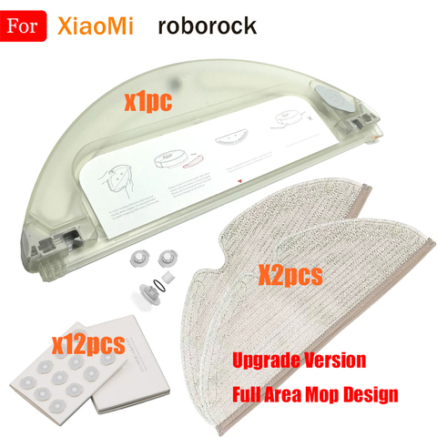 Pièces de filtre de réservoir d'eau pour XiaoMi Roborock S50 S51 S52 S55 T60 T61 E20 E25 E35 C10 T4 T6 accessoires de chiffons de tissu de vadrouille de réservoir d'eau ► Photo 1/6