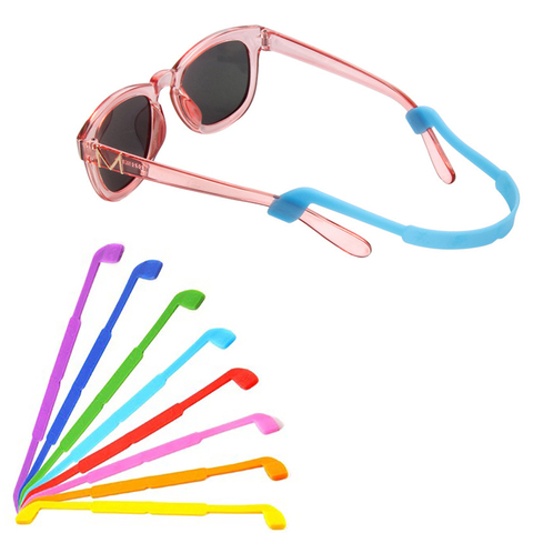 Sangle de lunettes en Silicone pour enfants, 1 pièces, bande de sécurité pour lunettes de soleil, support de corde pour lunettes de sport ► Photo 1/6