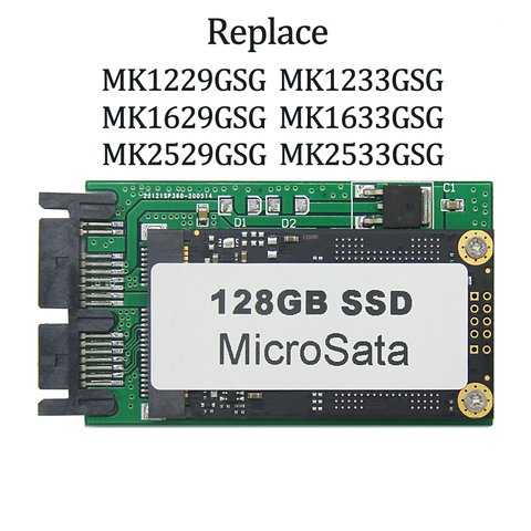 Disque dur SSD MicroSata de 128 pouces, 256 go, 512 go, 2740 go, pour HP 2730p 2540p 1.8 p IBM x300 x301 T400S T410S, remplacement MK1229GSG MK1629GSG MK2529GSG ► Photo 1/4