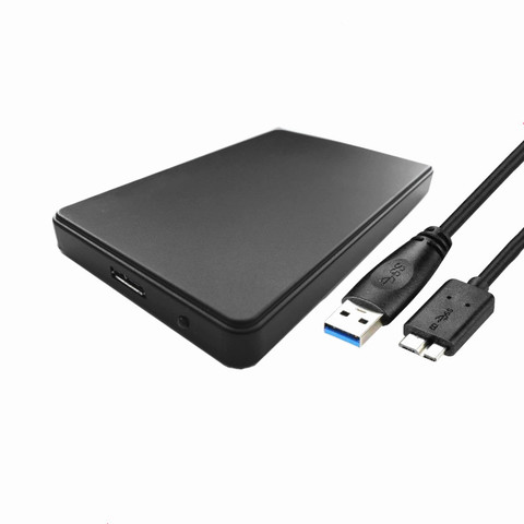 Boîtier HDD SSD de 2.5 pouces, USB 3.0 2.0, adaptateur de prise en charge 2 to HD, boîtier de Type externe pour WIndows et Mac ► Photo 1/6