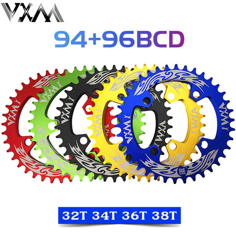 VXM-disque de pédalier pour vtt, 32T 34T 36T 38T, 96BCD, pièces de bicyclette ► Photo 1/6