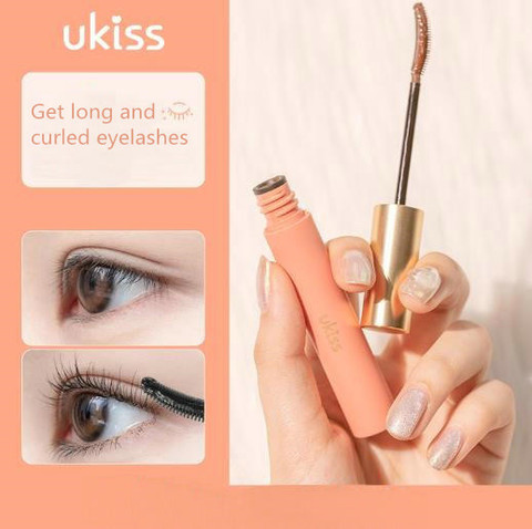 Ukiss apprêt à cils style liquide imperméable à l'eau réglage liquide imperméable à l'eau allonger épais Fine brosse tête Mascara nu ► Photo 1/6