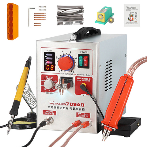 SUNKKO-Machine à souder par points de batteries, soudage par points de batteries par impulsion automatique, 18650, 2,2kw ► Photo 1/6