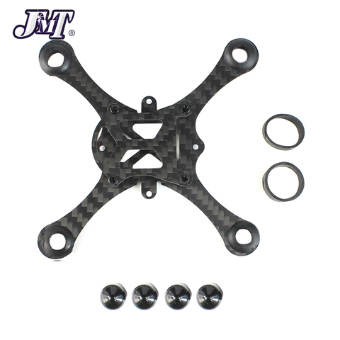 JMT porte-gobelet creux brossé Mini Drone cadre Kit 100MM empattement en Fiber de carbone pour intérieur FPV course avion accessoire ► Photo 1/6