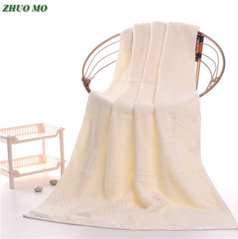 ZHUO MO-serviettes de bain de luxe en coton égyptien pour adultes, grandes serviettes de bain en éponge pour le Sauna, grandes feuilles de bain, 90*180cm, 900g ► Photo 1/6