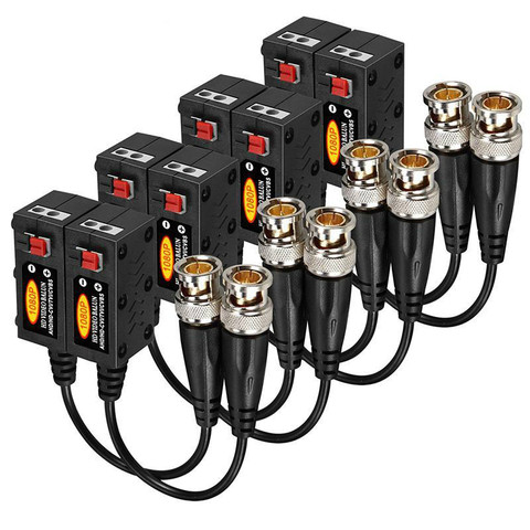 Transmetteur vidéo Balun HD passif 1080P AHD/HD-CVI/TVI/CVBS, 4 paires (UTP jusqu'à 350M-600M) ► Photo 1/5