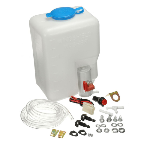 Kit de bouteilles de pompe pour lave-glace, 12V, 1,8 l, système universel d'essuie-glace, réservoir ► Photo 1/6